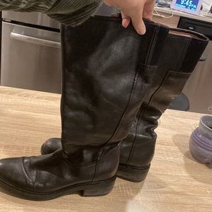 Alberto Fermani Black Leather Boots